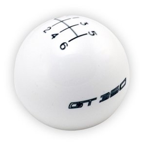 Ford Mustang Shift Knob - Ford Racing - GT350 6-Speed - White - `15-`19